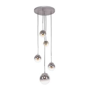 MOOS Menno Hanglamp 5-lichts - Oud Zilver