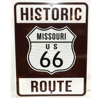 Historic Route 66 Missouri Snelweg Bord - Reflecterend - thumbnail