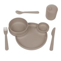 Dantoy - Tiny Biobased Dinner Gift Set - Mokka (6200)