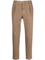 Incotex pantalon chino à coupe fuselée - Marron