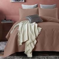 DreamHouse Bedding Bedsprei Madison - Bruin 260 x 250 + 2 kussenslopen