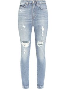 Dolce & Gabbana jean skinny Audrey à effet usé - Bleu