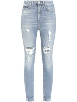 Dolce & Gabbana jean skinny Audrey à effet usé - Bleu