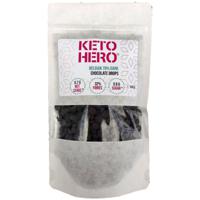 Keto Hero Pure Belgische Chocolade Druppels, 70% (300 gr) - thumbnail