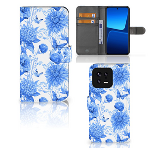 Hoesje voor Xiaomi 13 Flowers Blue