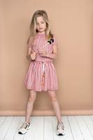 NoNo Meisjes jurk - Mirthe - Lychee