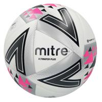 Mitre voetbal Ultimatch Plus polyurethaan wit/zilver/roze