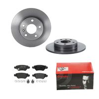 Remmenset, remschijf BREMBO, Remschijftype: Massief, Inbouwplaats: Achteras, u.a. für Opel, Vauxhall, Chevrolet - thumbnail