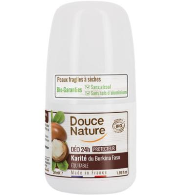 Douce Nature Douce Nature Deodorant Roll On Met Karite Sheabutter 24h Bio (50ml)