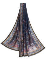 ETRO écharpe à motif cachemire - Bleu