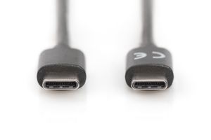 ASSMANN Electronic 1.8m USB 3.1 C - C 1.8m USB C USB C Mannelijk Mannelijk Zwart USB-kabel