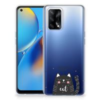 OPPO A74 4G Telefoonhoesje met Naam Cat Good Day