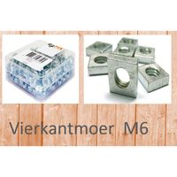 Bofix Vierkantmoer M6 (100st) - thumbnail