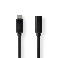 Nedis CCGL64010BK10 USB-kabel 1 m USB 3.2 Gen 1 (3.1 Gen 1) USB C Zwart