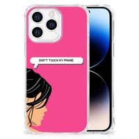 iPhone 14 Pro Anti Shock Case Woman Don't Touch My Phone