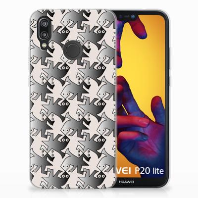 Huawei P20 Lite TPU Hoesje Salamander Grey