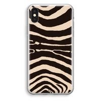 Arizona Zebra: iPhone X Transparant Hoesje - thumbnail