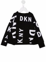 Dkny Kids sweat volanté à logo imprimé - Noir - thumbnail