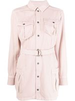 Ksubi robe-chemise Hazard à taille ceinturée - Rose