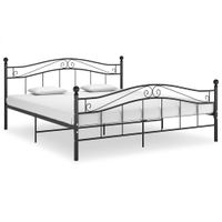 Bedframe metaal zwart 140x200 cm