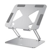 T'nB - Verstelbare aluminium notebookstandaard - iClick - Kleur aluminium grijs