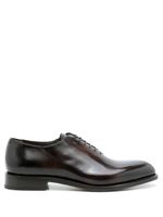 Ferragamo chaussures oxford en cuir à lacets - Marron