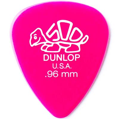Dunlop Delrin 500 0.96mm plectrum donker roze Dunlop Delrin 500 0.96mm plectrum donker roze