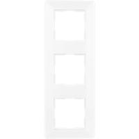 REV 0236830104 Quadro, 3-voudige framestopcontact, framelichtschakelaar, enz., wit