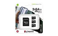 64GB MICROSDXC CANVAS SELECT 3P 3PC 100R A1 C10 CARD+SD ADAPTER