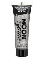 Moon Glitter Haar Gel Parelmoer Zilver