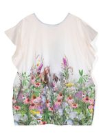 Molo robe en coton biologique à fleurs - Tons neutres