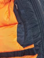 Urban Classics / Bomberjack Hooded Heavy Fake Fur in blauw