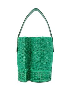 sacai sac seau à design tressé - Vert