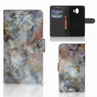 Samsung Galaxy J4 2018 Bookcase Marmer Grijs