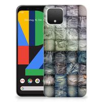 Silicone Back Cover Google Pixel 4 Spijkerbroeken - thumbnail