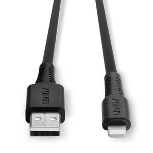 LINDY USB-kabel USB 2.0 USB-A stekker, Apple Lightning stekker 3.00 m Zwart 31322