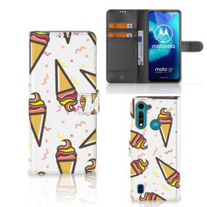 Motorola G8 Power Lite Book Cover Icecream