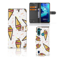 Motorola G8 Power Lite Book Cover Icecream - thumbnail