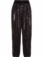 Miu Miu pantalon brodé de sequins - Noir - thumbnail