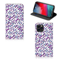 Apple iPhone 11 Pro Hoesje met Magneet Feathers Color - thumbnail