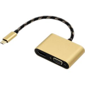 ROLINE GOLD Display Adapter USB Type C - VGA + HDMI