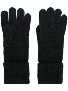 N.Peal gants nervurés en cachemire - Gris