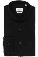 ETERNA 1863 Soft Tailoring Slim Fit Jersey shirt zwart, Effen - thumbnail