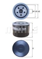 Oliefilter MAHLE, Diameter (mm)80mm, u.a. für Mitsubishi, Proton, Asia Motors, Bedford, Hyundai, Smart, Subaru - thumbnail