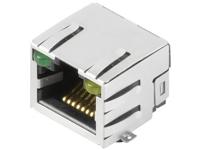 Weidmüller RJ45C3 S1U DE4G/Y RL RJ45-aansluitstekker CAT 3 2562890000 Bus, inbouw horizontaal Aantal polen 12 Zilver, Zwart 180 stuk(s)