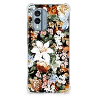 Case voor Nokia X30 Dark Flowers - thumbnail