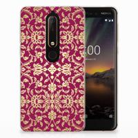 Siliconen Hoesje Nokia 6 (2018) Barok Pink