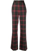 Vivienne Westwood pantalon taille-haute à motif tartan - Vert - thumbnail