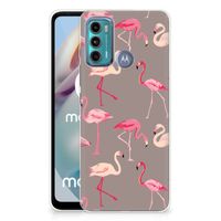 Motorola Moto G60 TPU Hoesje Flamingo - thumbnail