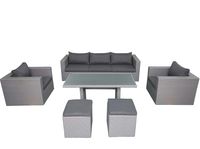 Fonteyn | Loungeset met Hoge Tafel Salou | Dark Grey